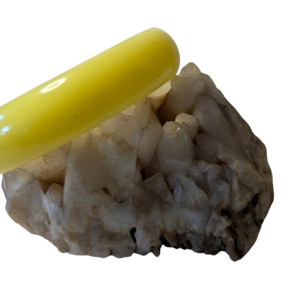 Yellow Resin Bangle, Stylish High Quality Bangle, Lucite Bangle